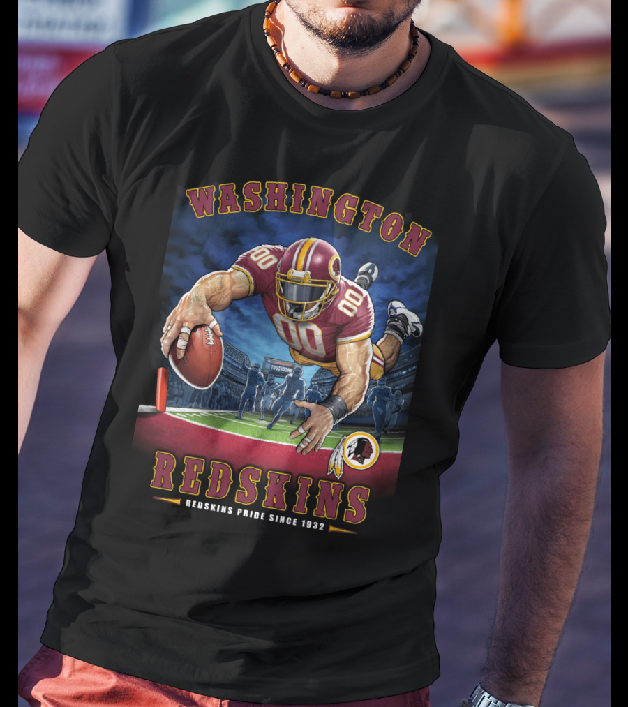 Washington Redskins Pride Since 1932 Touchdown Nfl End Zone T-Shirt