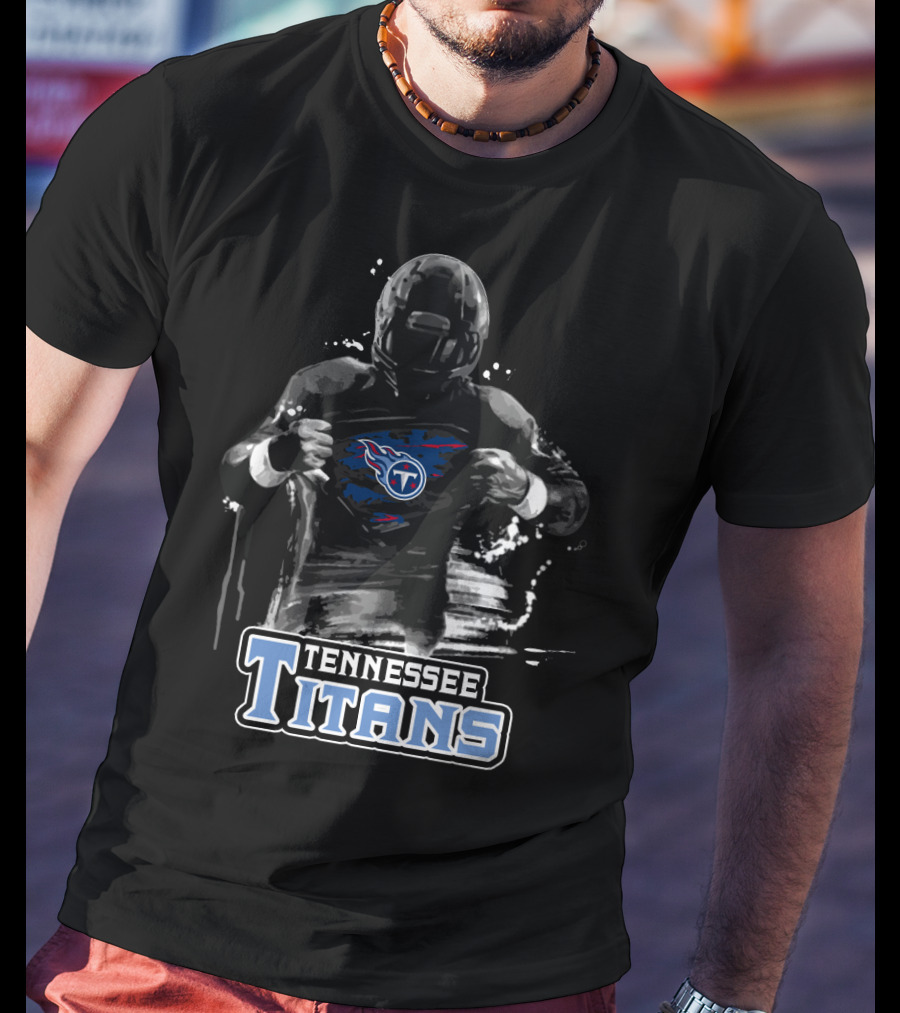 Tennessee Titans Football Superhero Fan Gear T-Shirt