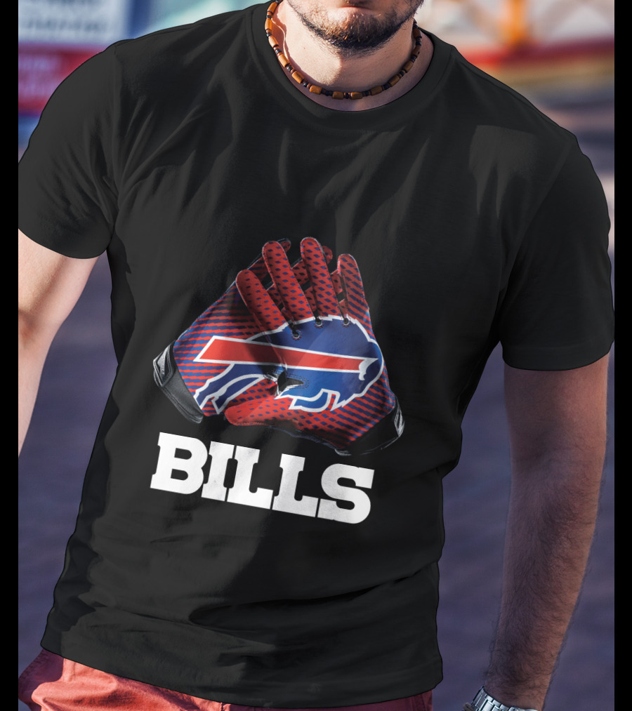 Bills Nfl Team Buffalo Gloves T-Shirt