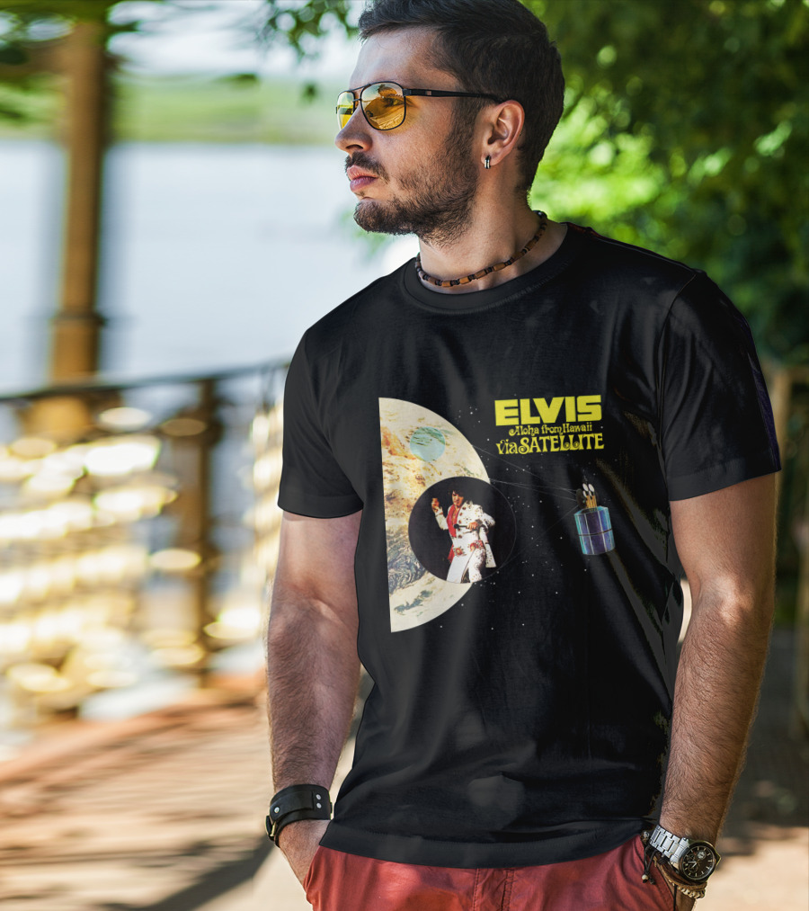 Elvis Aloha From Hawaii Via Satellite Earth Image Performance T-Shirt