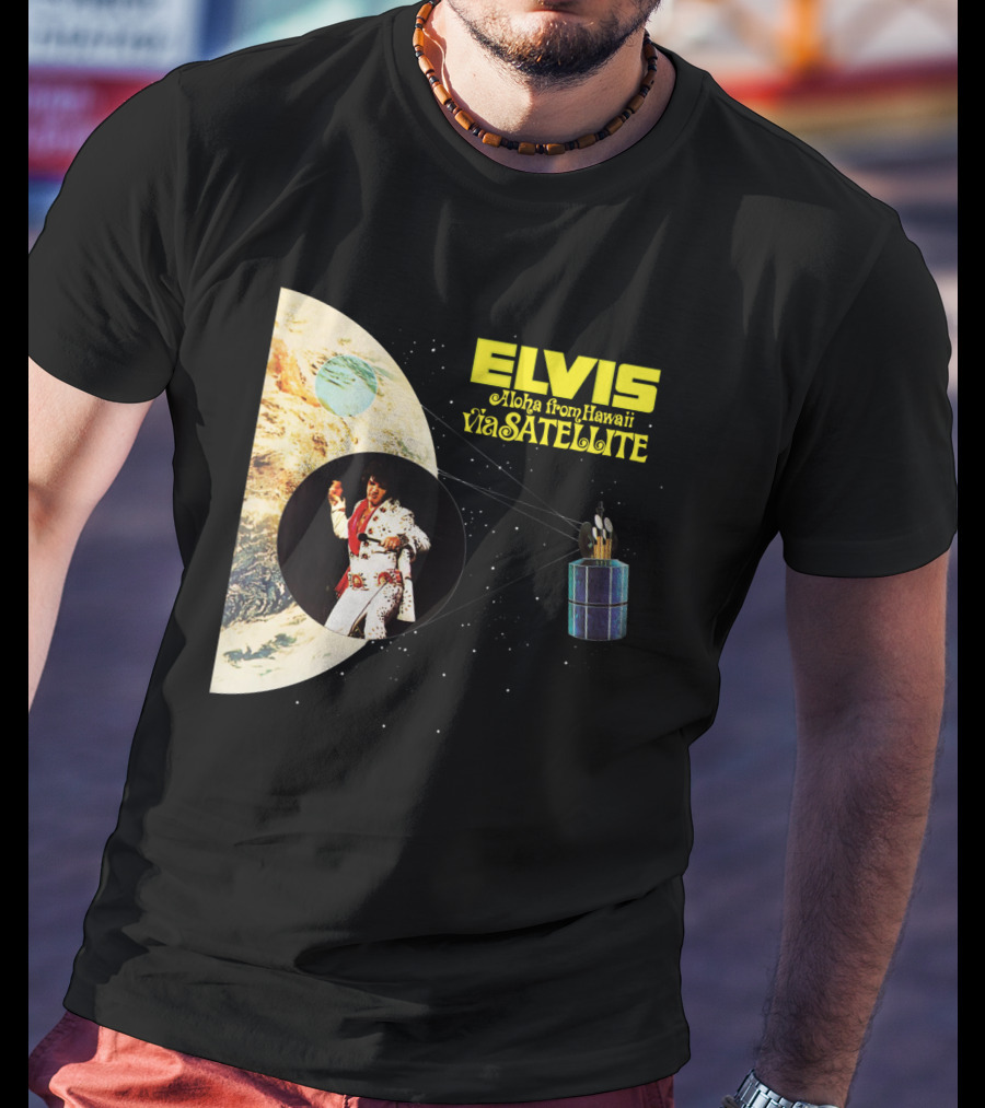 Elvis Aloha From Hawaii Via Satellite Earth Image Performance T-Shirt