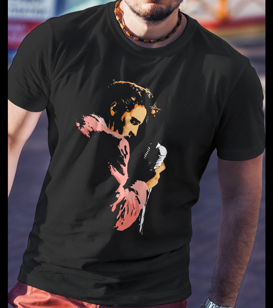 Evpl 22 Retro Microphone Performer Silhouette T-Shirt