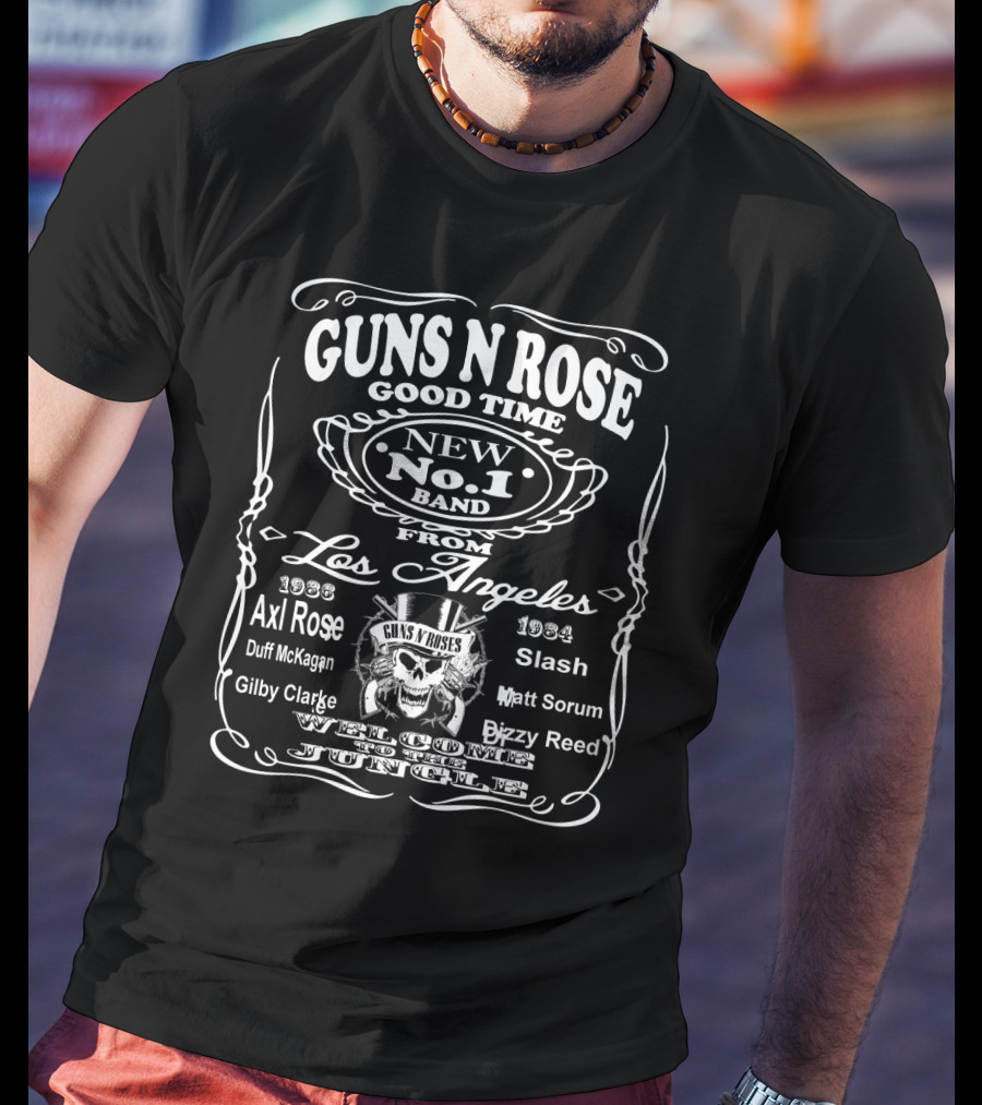 Guns N' Roses Good Time Los Angeles Welcome To The Jungle T-Shirt