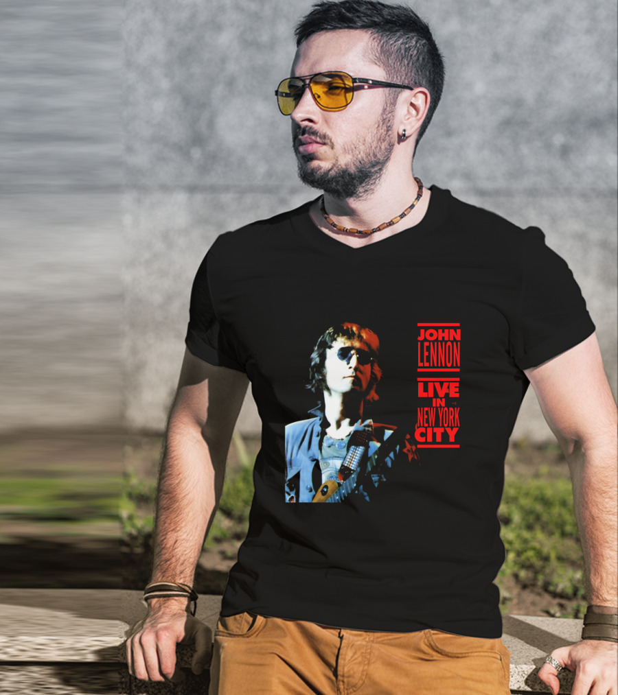 John Lennon Live In New York City T-Shirt