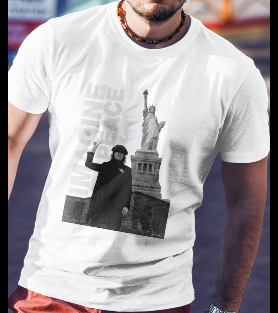 Imagine Peace Liberty Statue JLN 08 T-Shirt