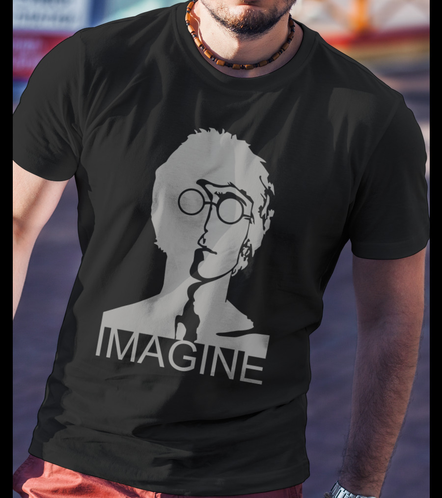 Imagine John Lennon Silhouette Glasses T-Shirt