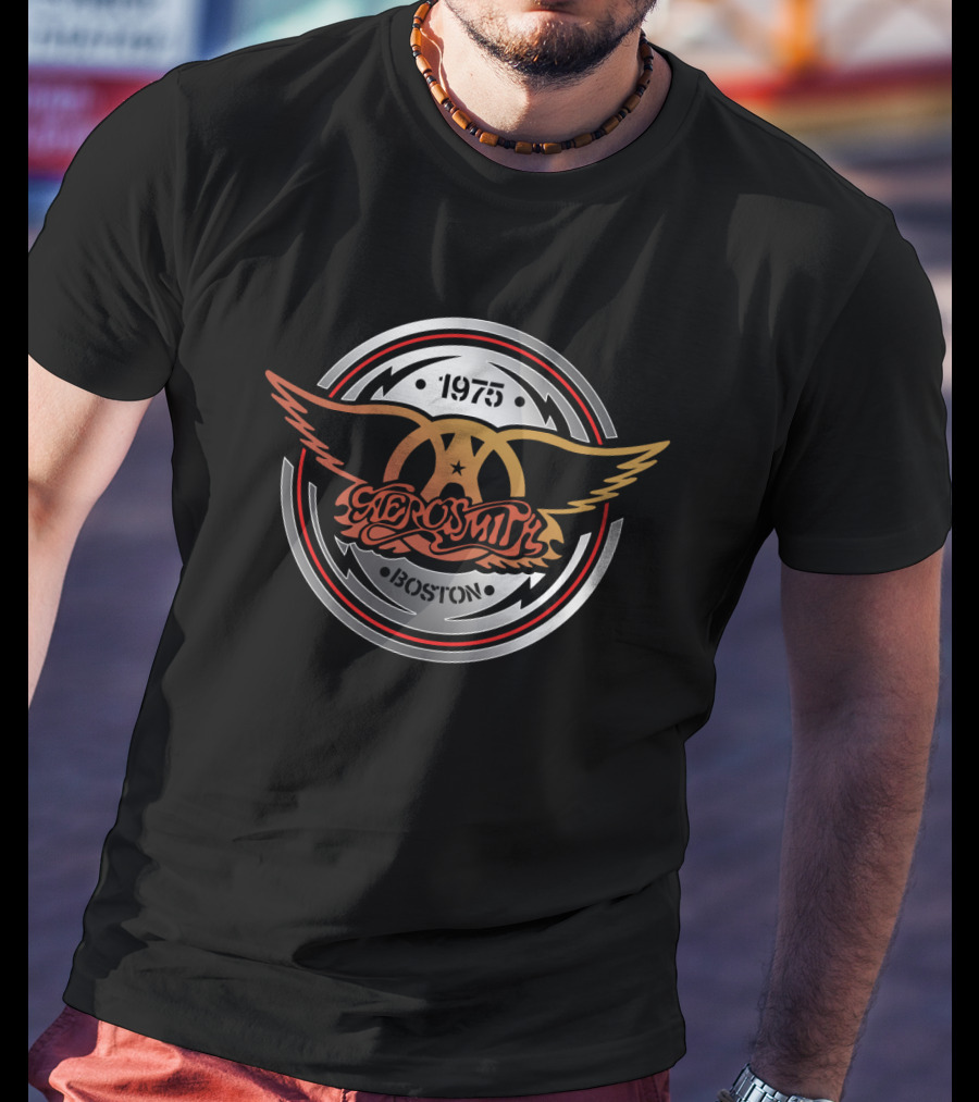 Aerosmith 1975 Boston ARSM 03 Aerocircle T-Shirt
