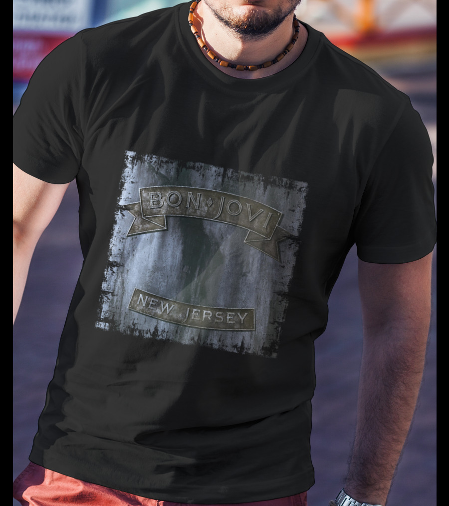 Bon Jovi New Jersey Album Cover T-Shirt