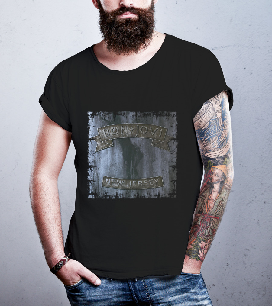 Bon Jovi New Jersey Album Cover T-Shirt