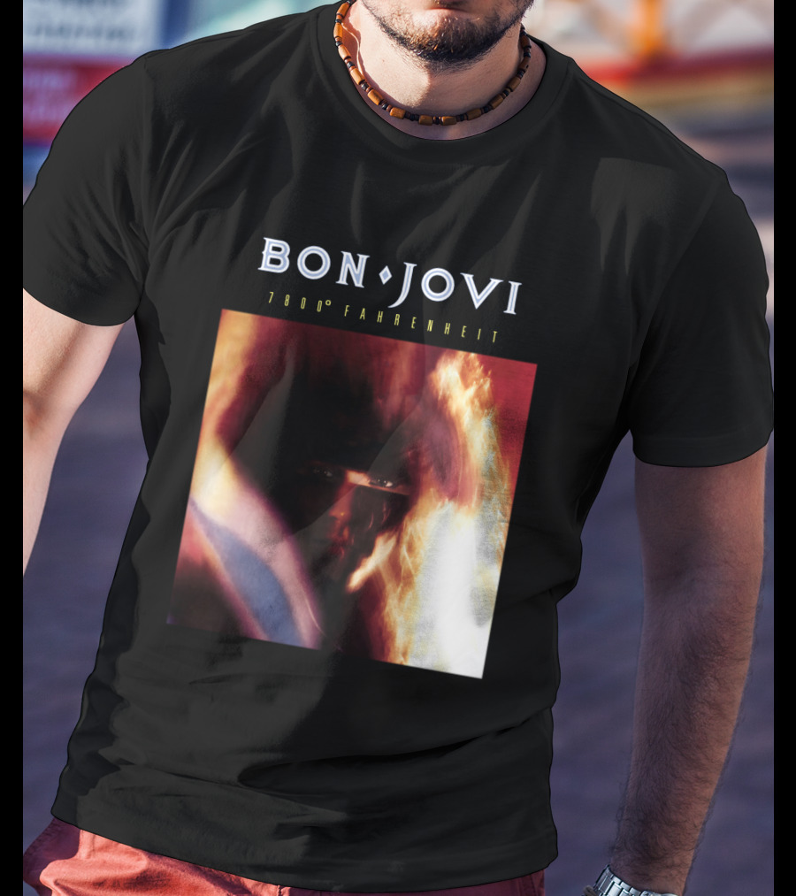 Bon Jovi 7800 Degrees Fahrenheit Album T-Shirt