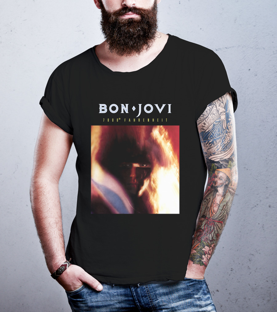 Bon Jovi 7800 Degrees Fahrenheit Album T-Shirt