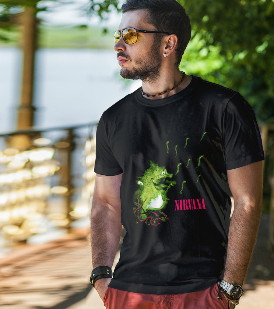 Nirvana Nvn 13 Green Seahorse T-Shirt