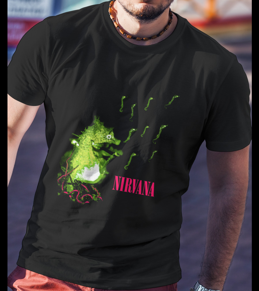 Nirvana Nvn 13 Green Seahorse T-Shirt