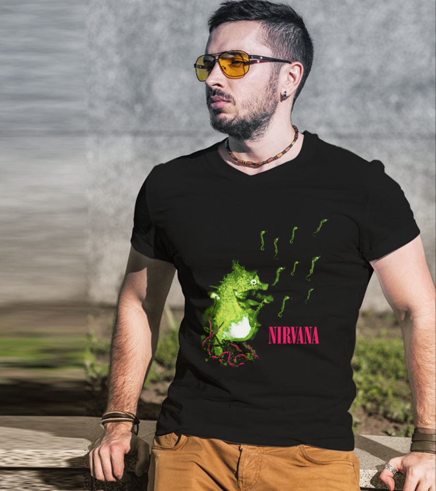 Nirvana Nvn 13 Green Seahorse T-Shirt