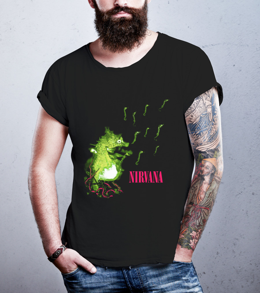 Nirvana Nvn 13 Green Seahorse T-Shirt