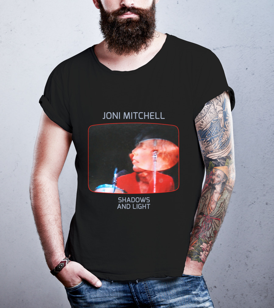 Joni Mitchell Shadows And Light Performance Album Cover Retro Music Art T-Shirt