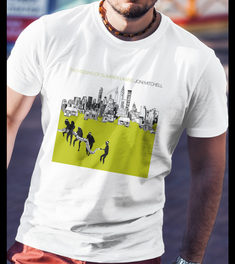 Joni Mitchell The Hissing Of Summer Lawns Cityscape Lawns T-Shirt