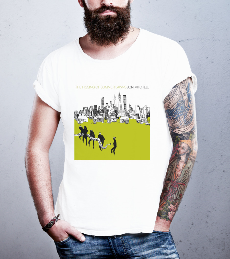 Joni Mitchell The Hissing Of Summer Lawns Cityscape Lawns T-Shirt