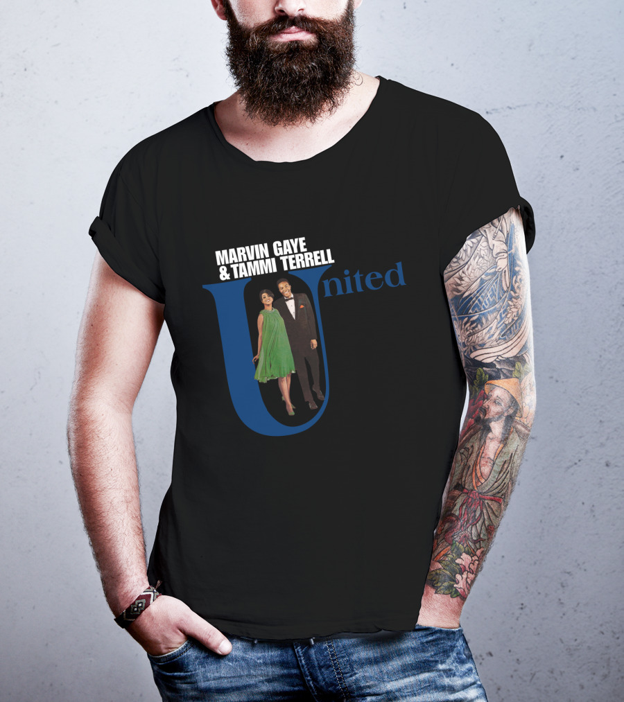 Marvin Gaye And Tammi Terrell United Classic Album Cover T-Shirt
