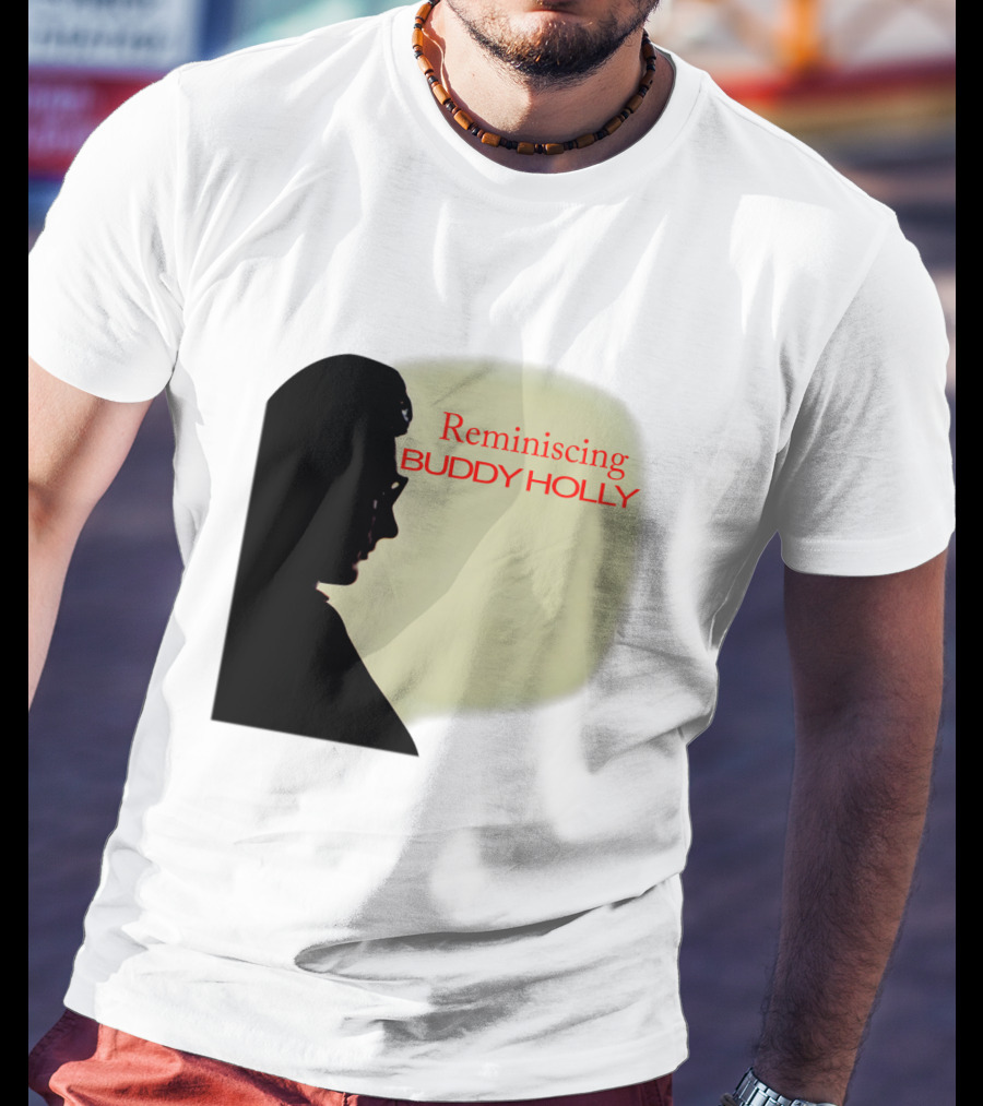 Reminiscing Buddy Holly Iconic Silhouette T-Shirt