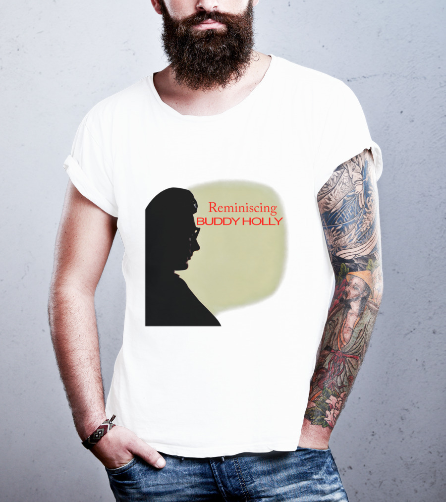 Reminiscing Buddy Holly Iconic Silhouette T-Shirt