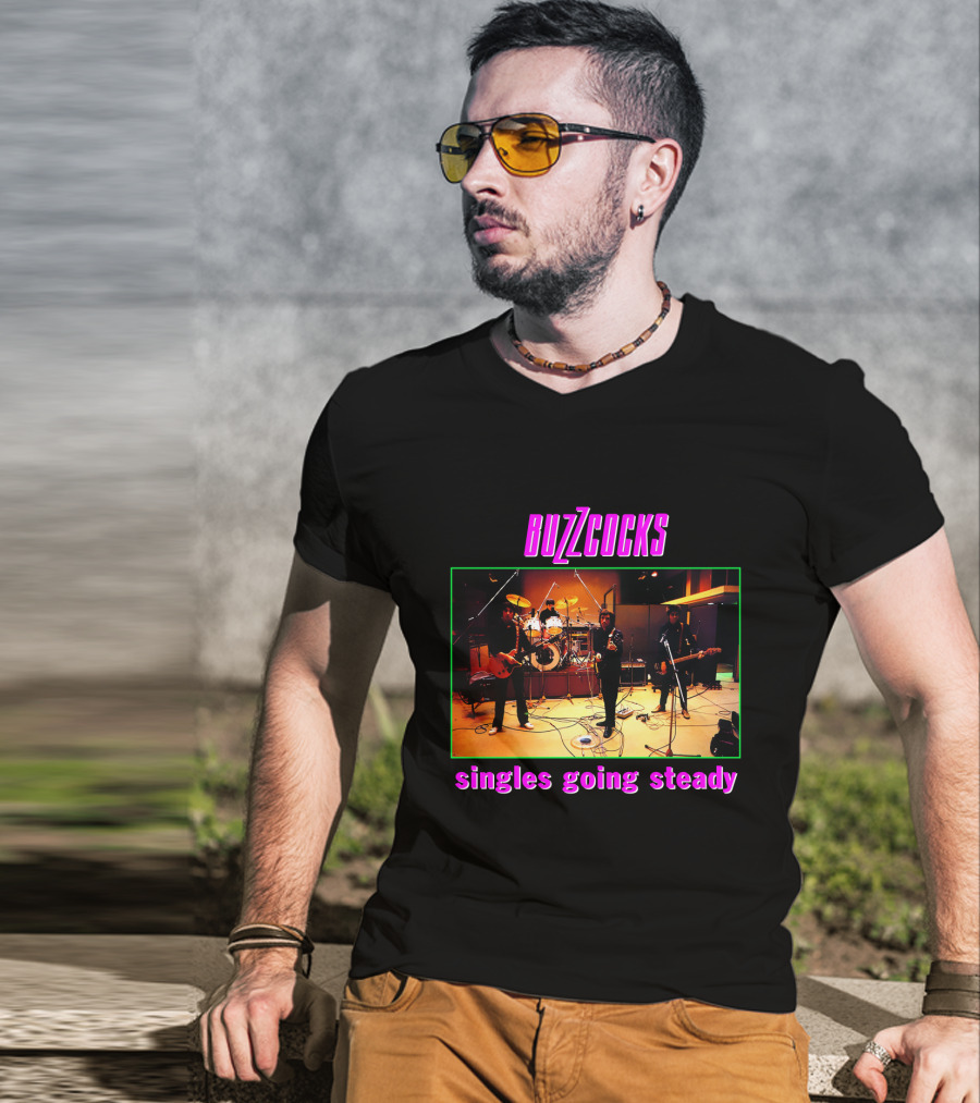 Buzzcocks Singles Going Steady Band Performance T-Shirt