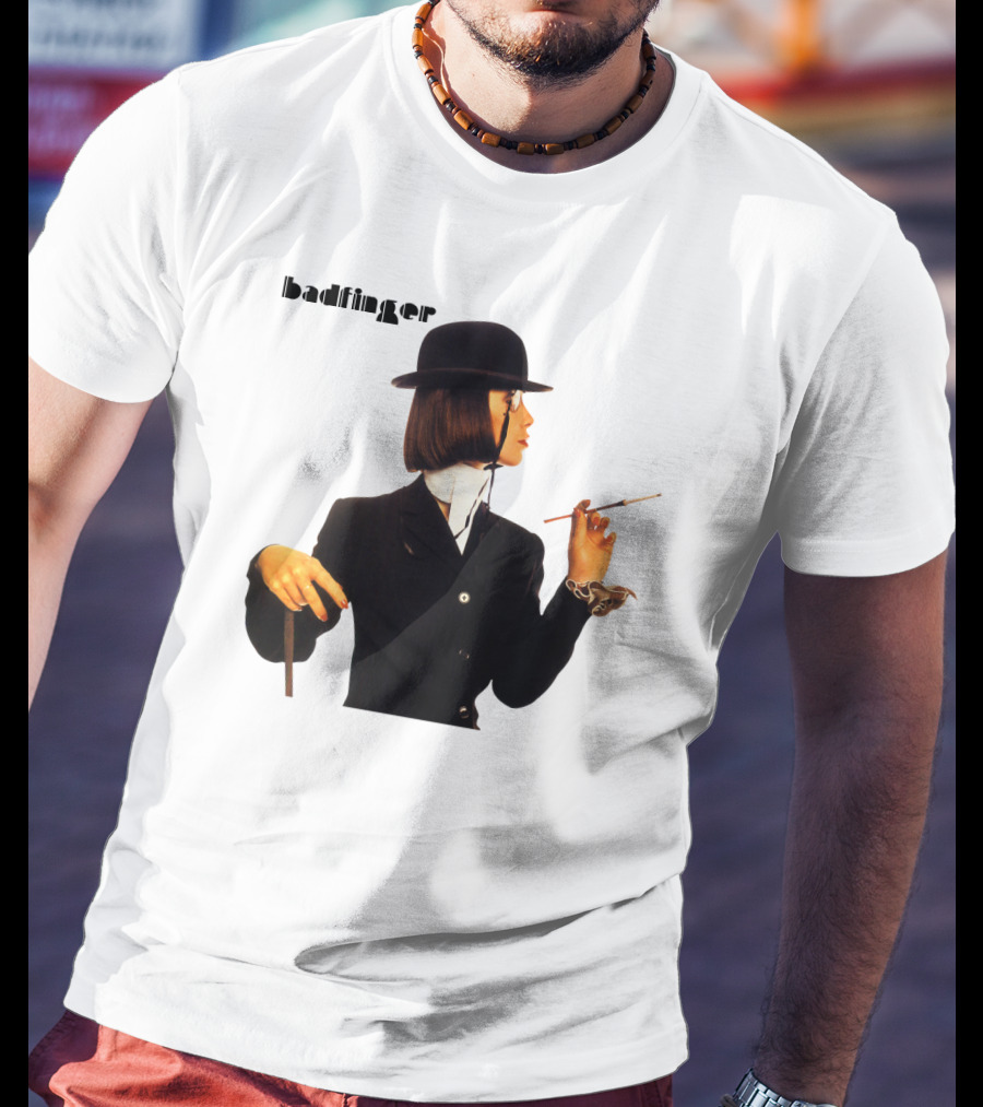 Badfinger Bowler Hat And Cigarette Holder Woman T-Shirt