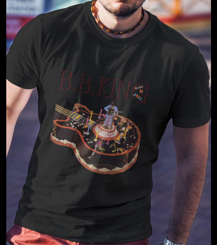 B.B. King Blues N Jazz Guitar Cake T-Shirt
