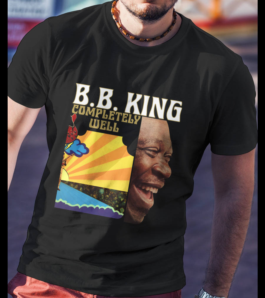 B.B. King Completely Well Vibrant Illustration With Smiling Face T-Shirt