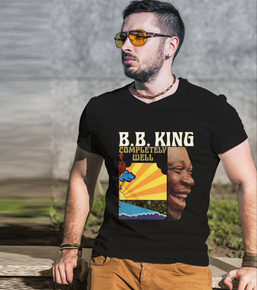 B.B. King Completely Well Vibrant Illustration With Smiling Face T-Shirt