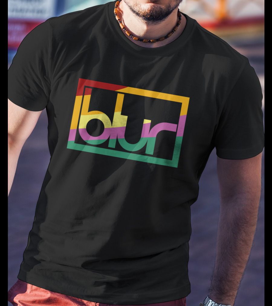 Blur 05 – Retro Spectrum Prism T-Shirt