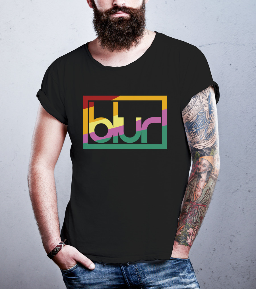 Blur 05 – Retro Spectrum Prism T-Shirt