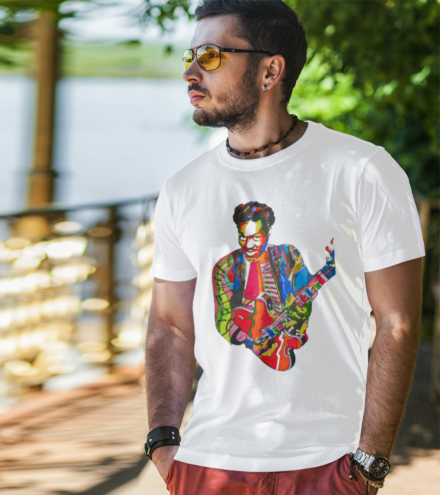 Cbr 03 Psychedelic Guitar Legend Multicolor T-Shirt
