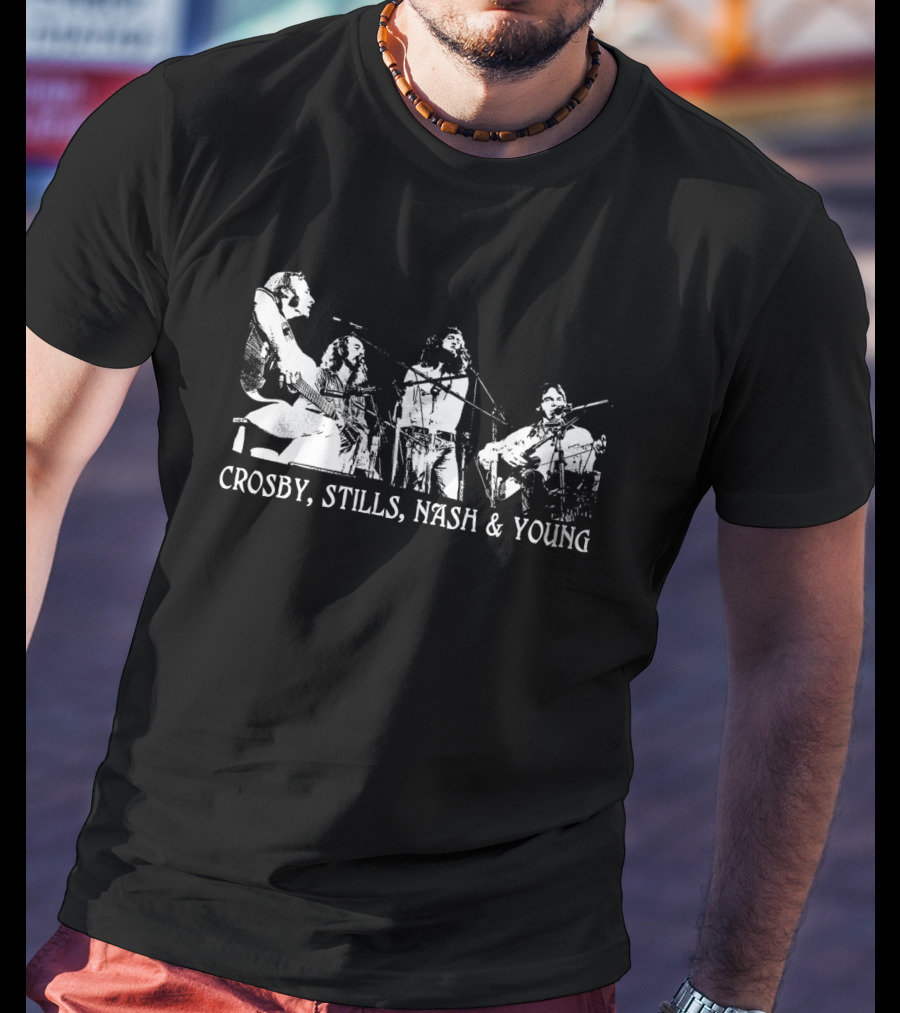 Crosby, Stills, Nash And Young Concert Performance T-Shirt