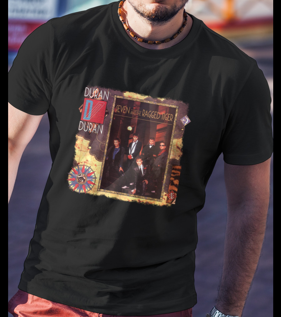 Duran Duran Seven And The Ragged Tiger Vintage Album Cover Art T-Shirt
