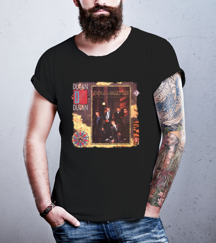 Duran Duran Seven And The Ragged Tiger Vintage Album Cover Art T-Shirt