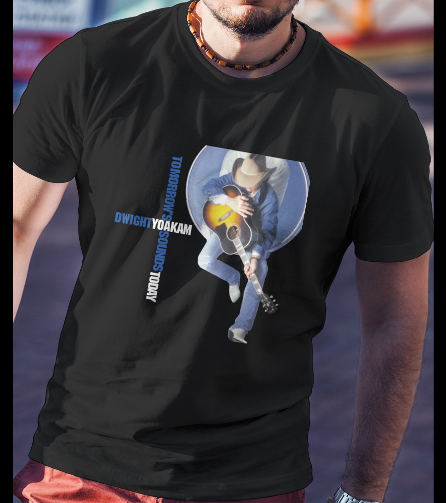 DWIGHT YOAKAM Tomorrow's Sounds Today Cowboy And Guitar T-Shirt