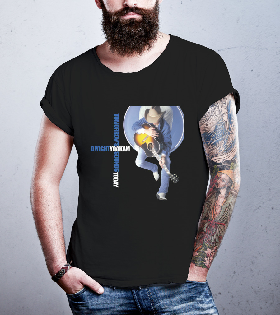 DWIGHT YOAKAM Tomorrow's Sounds Today Cowboy And Guitar T-Shirt
