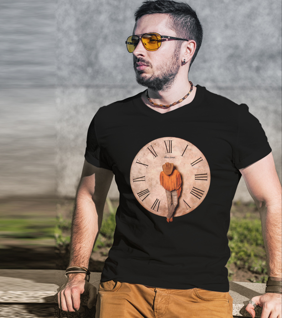 DYK 07 This Time Cowboy Clock Roman Numerals T-Shirt