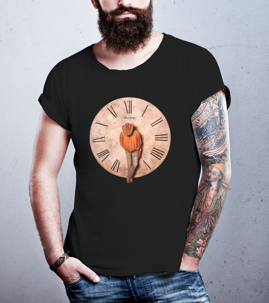 DYK 07 This Time Cowboy Clock Roman Numerals T-Shirt
