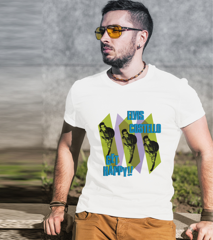 Elvis Costello Get Happy EVCTL 10 Be T-Shirt