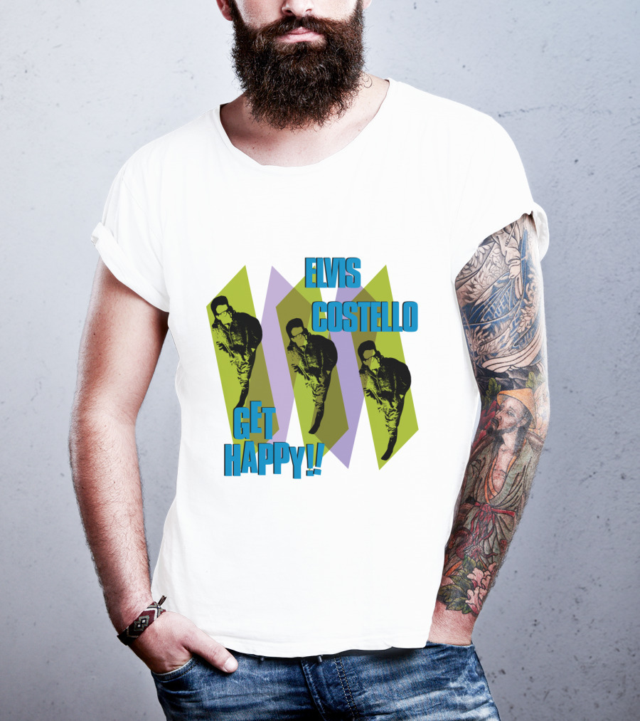 Elvis Costello Get Happy EVCTL 10 Be T-Shirt
