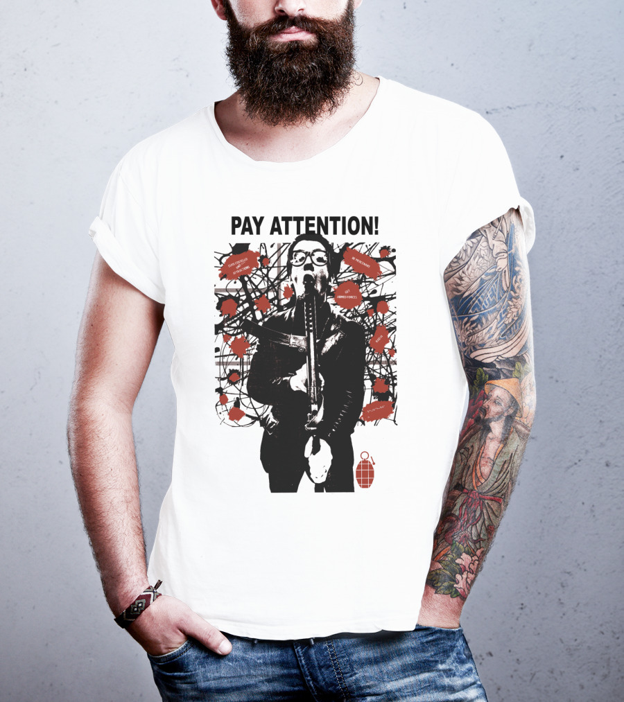 Pay Attention EVCTL 15 Amplified Warnings Get Angry New Frenzy T-Shirt