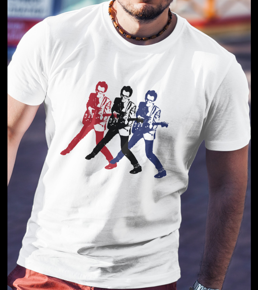 Evctl 19 Red Blue White Rock Trio T-Shirt
