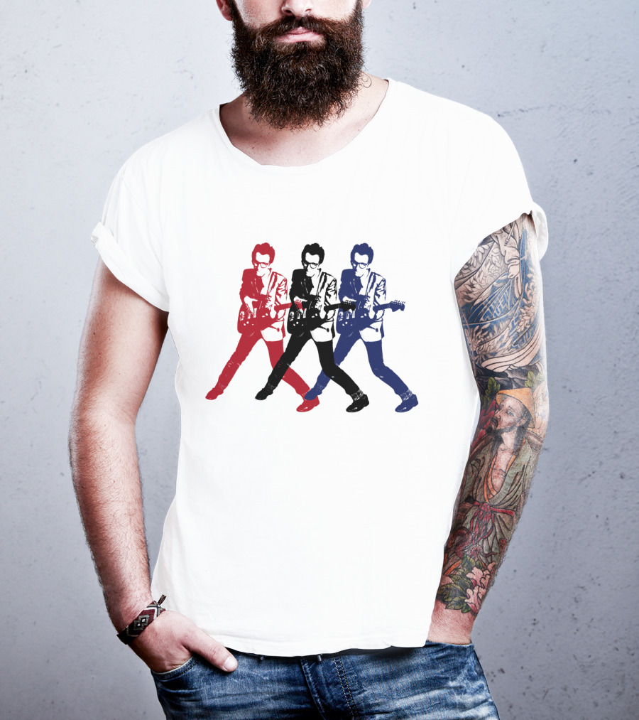 Evctl 19 Red Blue White Rock Trio T-Shirt