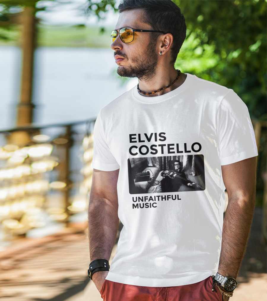 Elvis Costello Unfaithful Music Album Cover Image T-Shirt