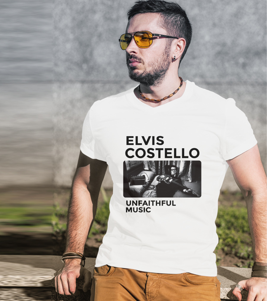Elvis Costello Unfaithful Music Album Cover Image T-Shirt
