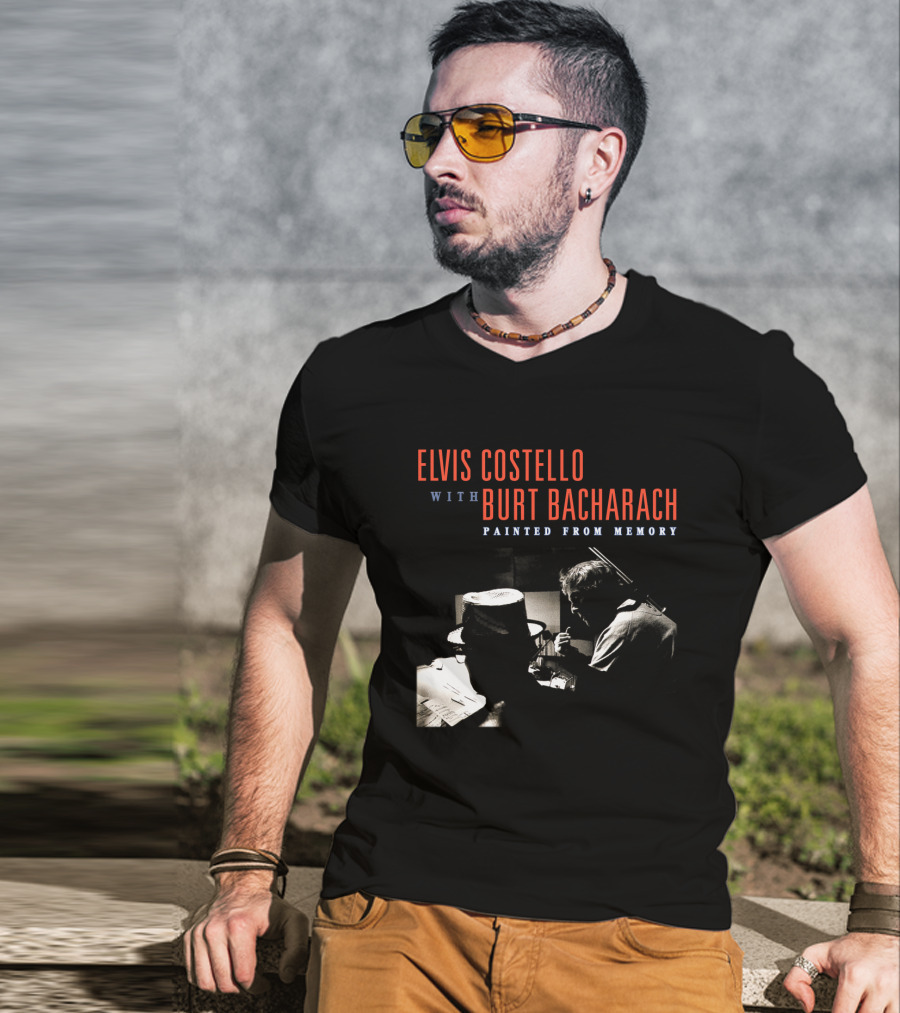 Elvis Costello With Burt Bacharach Painted From Memory T-Shirt