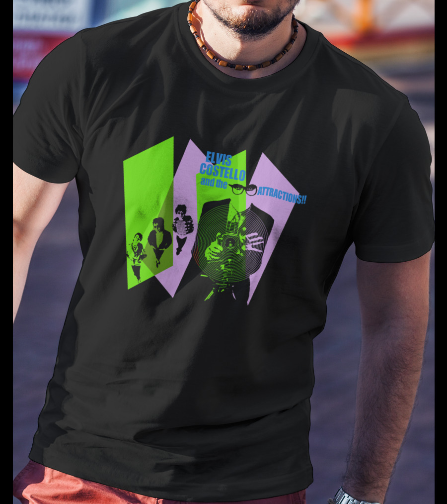Elvis Costello And The Attractions Camera T-Shirt