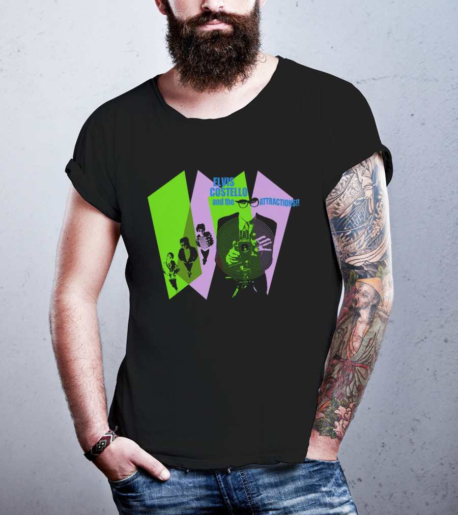 Elvis Costello And The Attractions Camera T-Shirt